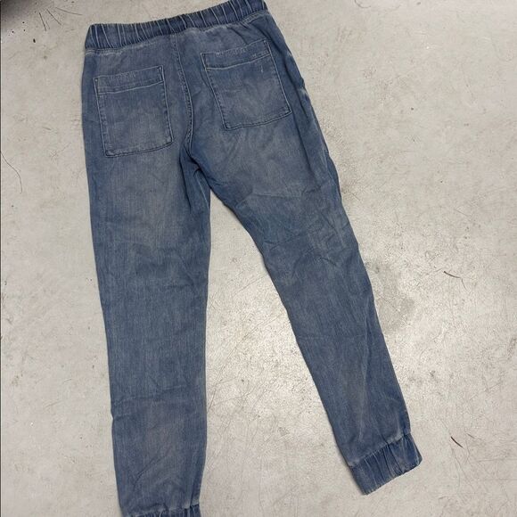 Stylish Distressed Blue Jogger Pants BELLA DAHL Like New "Jean" Sweatpants XS - Picture 4 of 4